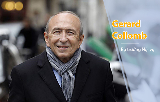 Ông Gerard Collomb, 70 tuổi, thuộc Đảng Xã hội, nguyên Thị trưởng Thành phố Lyon được bổ nhiệm làm Bộ trưởng Nội vụ.
