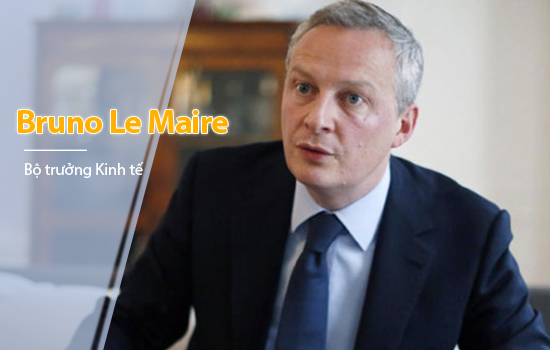 Ông Bruno Le Maire, 48 tuổi, thuộc Đảng Bảo thủ, trước đó ông là Bộ trưởng Nông nghiệp, ông mới được Tổng thống Pháp bổ nhiệm Bộ trưởng Kinh tế.