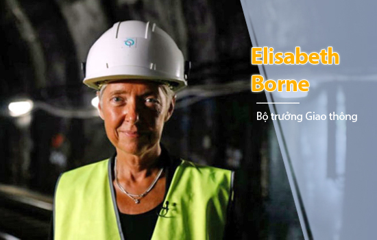 Bà Elisabeth Borne, 56 tuổi, thuộc Đảng Xã hội từng là Chủ tịch tập đoàn đường sắt Elisabeth Borne làm tân Bộ trưởng Giao thông.