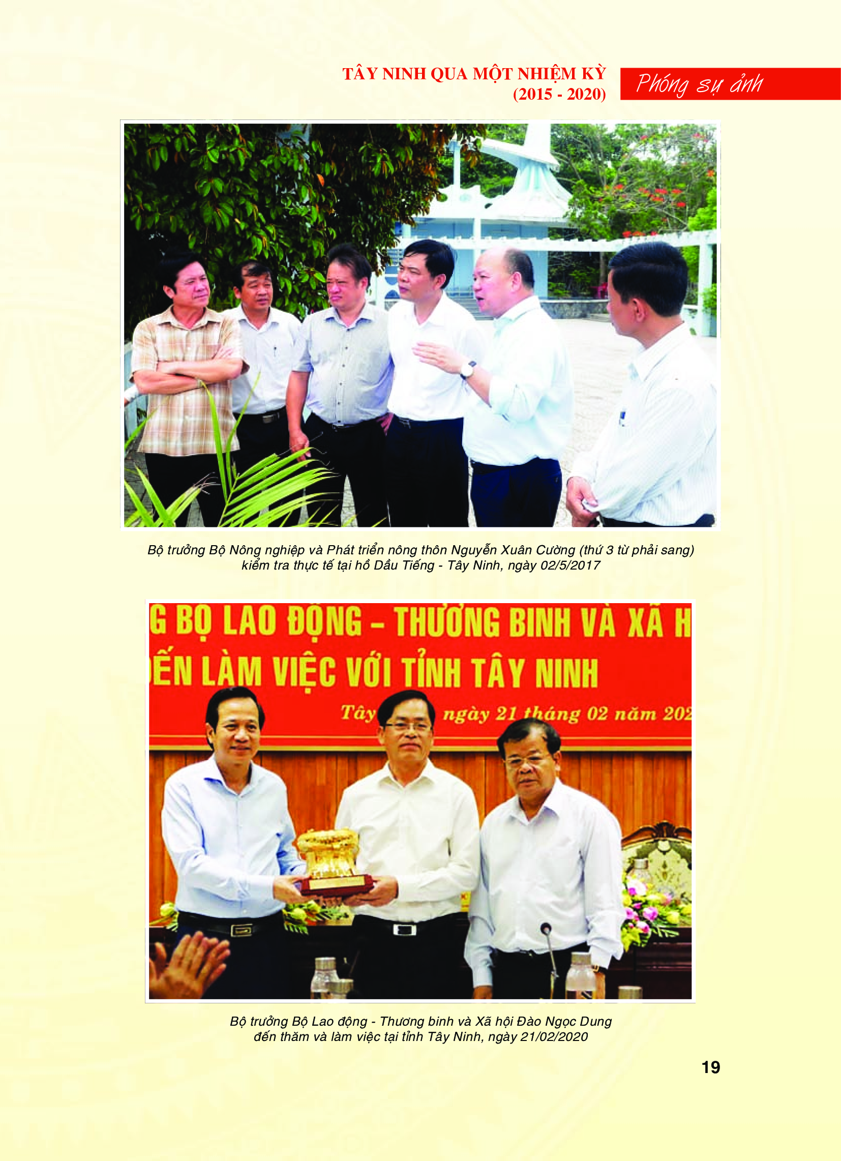 Lãnh đạo Đảng, Nhà nước, các Ban, Bộ, ngành Trung Ương đến thăm và làm việc tại Tây Ninh