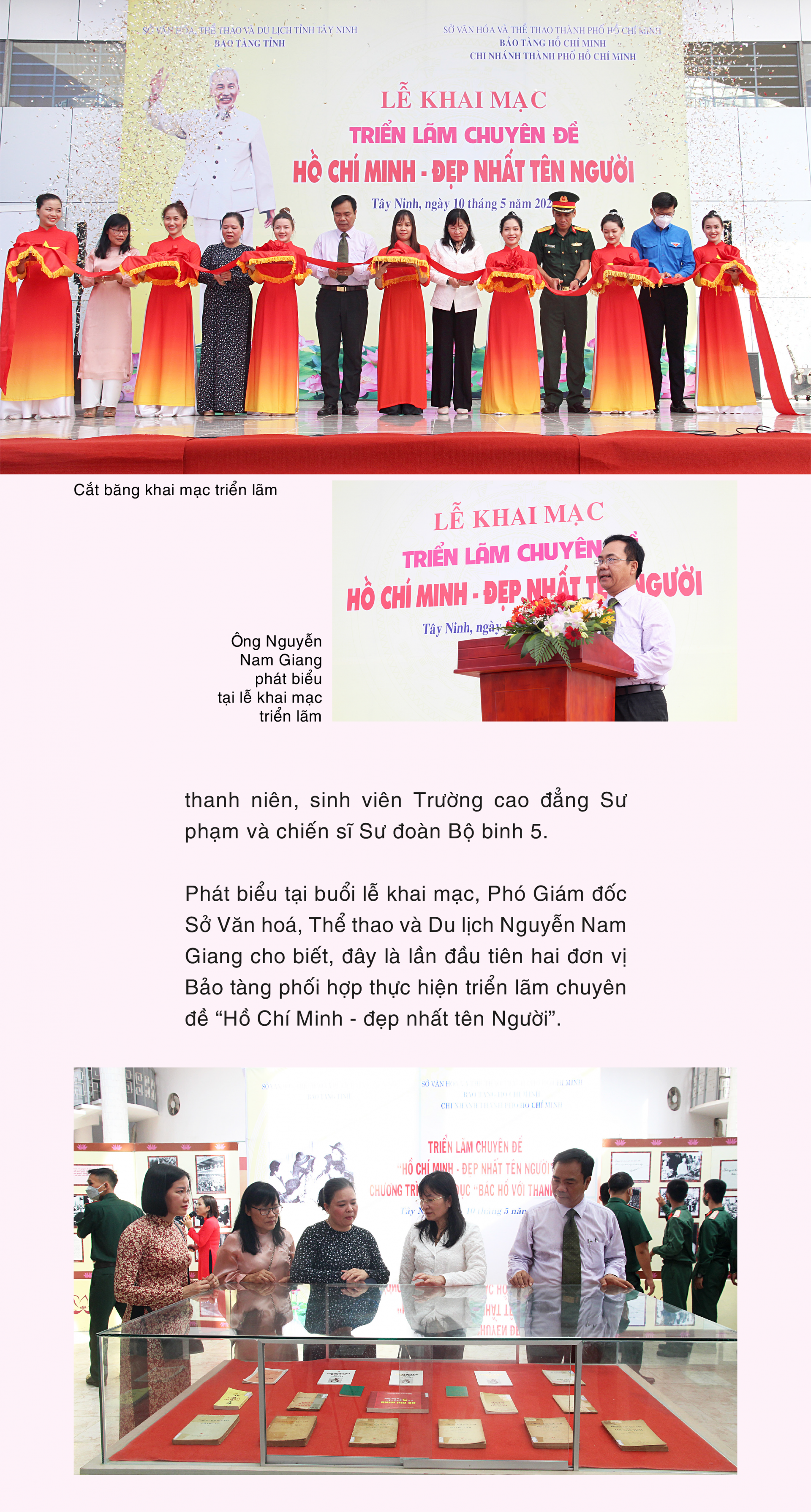 Khai mạc triển lãm “Hồ Chí Minh – đẹp nhất tên Người”