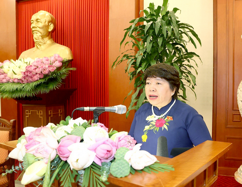 Tổng Bí thư Nguyễn Phú Trọng gặp mặt các nữ đại biểu Quốc hội khóa XV -1