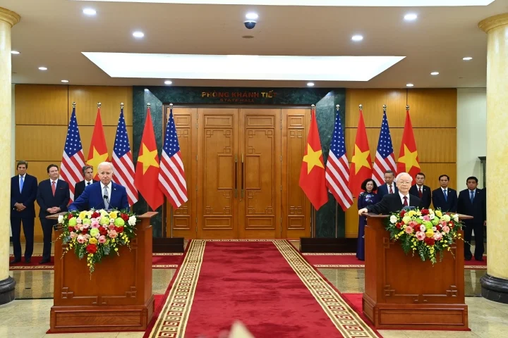 Hôm 10/9, sau hội đàm với Tổng thống Mỹ Joe Biden, Tổng Bí thư Nguyễn Phú Trọng đã có phát biểu với báo chí.
