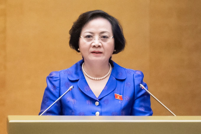 Bộ trưởng Nội vụ Phạm Thị Thanh Trà. Ảnh: Cổng TTĐT Quốc hội