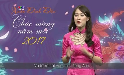 Nữ sinh '7 thứ tiếng' diện áo dài, 'bắn' tiếng Anh như gió trên VTV