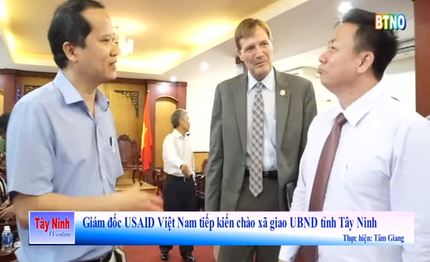 Giám đốc USAID Việt Nam tiếp kiến chào xã giao lãnh đạo UBND tỉnh Tây Ninh