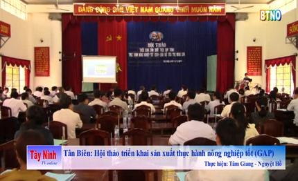 Tân Biên: Hội thảo triển khai sản xuất theo quy trình thực hành nông nghiệp tốt gắn với tiêu thụ sản phẩm