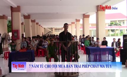 7 năm tù cho tội mua bán trái phép chất ma túy