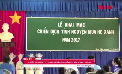 04 Đoàn trường CĐ–TC trong tỉnh triển khai chiến dịch “mùa hè xanh” năm 2017