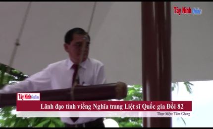 [Video] Lãnh đạo tỉnh viếng Nghĩa trang liệt sĩ Quốc gia Đồi 82