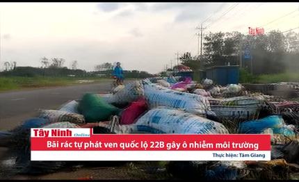 [Video] Bãi rác tự phát ven quốc lộ 22B gây ô nhiễm môi trường