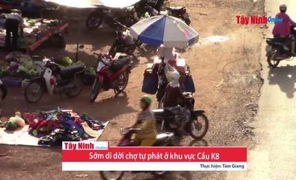 Sớm di dời chợ tự phát ở khu vực Cầu K8