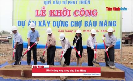 Khởi công xây dựng chợ Bàu Năng