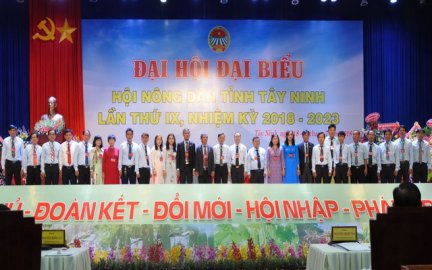 Ông Trần Văn Hận tái đắc cử Chủ tịch Hội Nông dân tỉnh Tây Ninh nhiệm kỳ 2018-2023