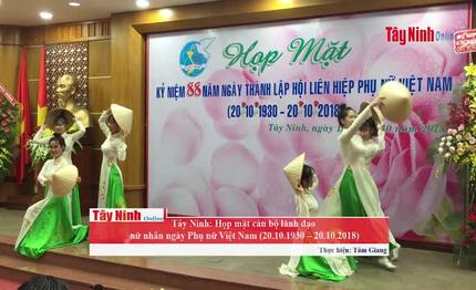 Tây Ninh: Họp mặt cán bộ lãnh đạo nữ nhân ngày Phụ nữ Việt Nam 20.10