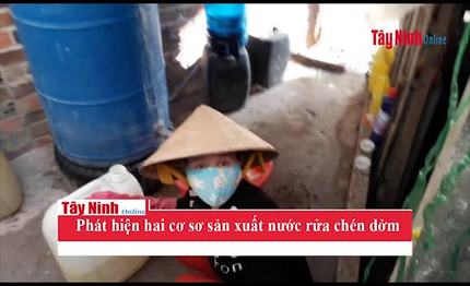 Phát hiện hai cơ sơ sản xuất nước rửa chén dởm