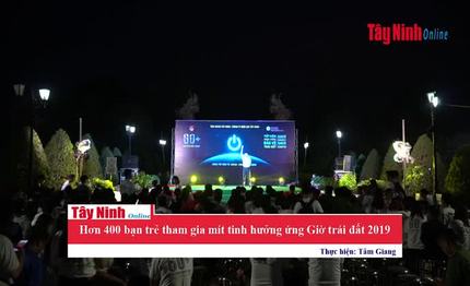 Hơn 400 bạn trẻ tham gia mít tinh hưởng ứng Giờ trái đất 2019