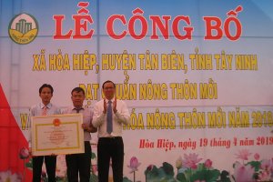 Hòa Hiệp khởi sắc từ xây dựng nông thôn mới