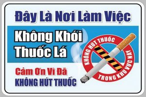 Đưa quy định cấm hút thuốc lá tại nơi làm việc vào quy chế làm việc của đơn vị, địa phương