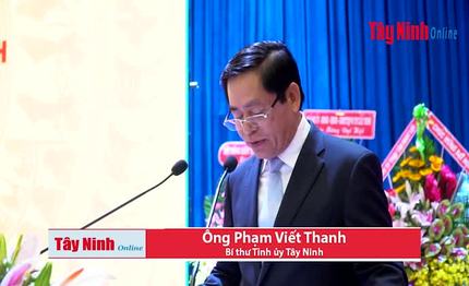 Phát biểu chỉ đạo ông Phạm Viết Thanh-Bí thư Tỉnh ủy Tây Ninh