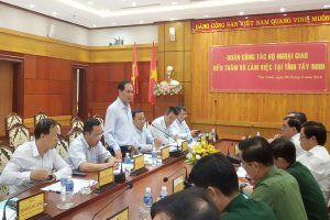 Đoàn công tác Bộ Ngoại giao thăm và làm việc tại Tây Ninh