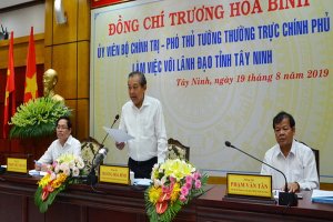 Phó Thủ tướng Thường trực Chính phủ làm việc với lãnh đạo tỉnh Tây Ninh