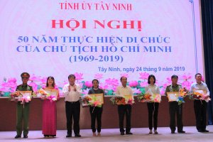Tây Ninh kỷ niệm 50 năm thực hiện Di chúc của Chủ tịch Hồ Chí Minh