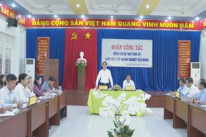 Bí thư Tỉnh uỷ Phạm Viết Thanh làm việc với các doanh nghiệp của Đảng