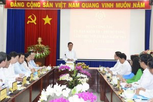 Uỷ ban Kiểm tra Trung ương làm việc với Uỷ ban Kiểm tra Tỉnh uỷ Tây Ninh