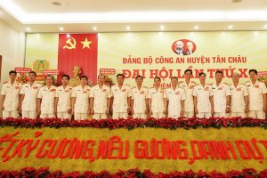Đảng bộ Công an Tân Châu tổ chức Đại hội lần thứ X, nhiệm kỳ 2020 – 2025