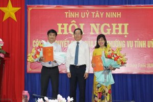 Công bố Quyết định điều động, bổ nhiệm Bí thư Huyện ủy Dương Minh Châu