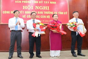 Bổ nhiệm Chánh Văn phòng Tỉnh uỷ