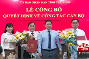 Kiện toàn các chức danh lãnh đạo Văn phòng UBND tỉnh Tây Ninh