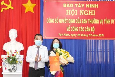 Bà Kim Thị Hạnh được bổ nhiệm làm Phó Tổng Biên tập Báo Tây Ninh