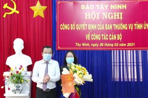 Bà Kim Thị Hạnh được bổ nhiệm làm Phó Tổng Biên tập Báo Tây Ninh