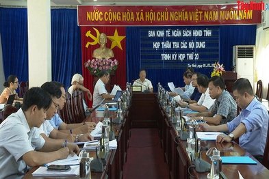 Ban Kinh tế-Ngân sách HĐND tỉnh: Thẩm tra dự thảo Nghị quyết trình kỳ họp thứ 20