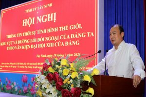 Tỉnh ủy Tây Ninh: Tổ chức Hội nghị thông tin thời sự