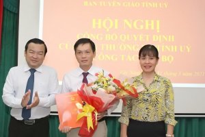 Bổ nhiệm Phó Trưởng Ban Tuyên giáo Tỉnh uỷ