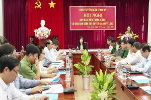 Ban Tuyên giáo Tỉnh uỷ: Tổ chức Hội nghị Báo cáo viên tháng 4.2021