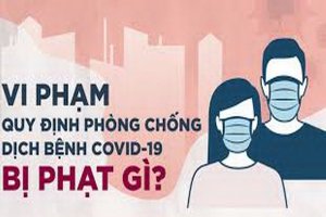 Một số hành vi vi phạm liên quan phòng chống Covid-19 và mức phạt