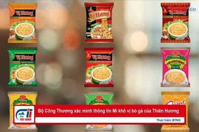 Bộ Công Thương xác minh thông tin Mì khô vị bò gà của Thiên Hương