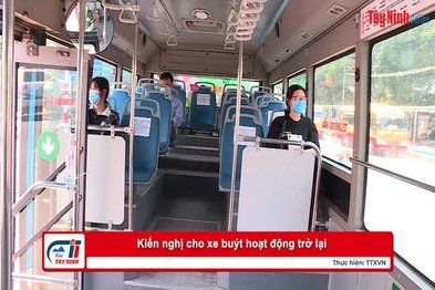 Kiến nghị cho xe buýt hoạt động trở lại