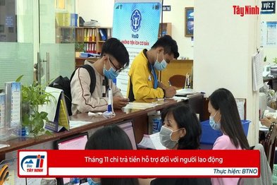 Tháng 11.2021 chi trả tiền hỗ trợ đối với người lao động