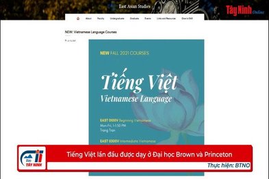 Tiếng Việt lần đầu được dạy ở Đại học Brown và Princeton