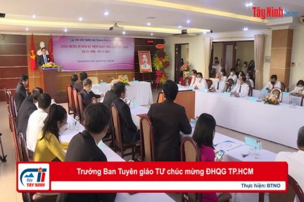 Trưởng Ban Tuyên giáo Trung ương chúc mừng ĐHQG TP.HCM