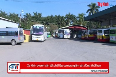 Xe kinh doanh vận tải phải lắp camera giám sát đúng thời hạn