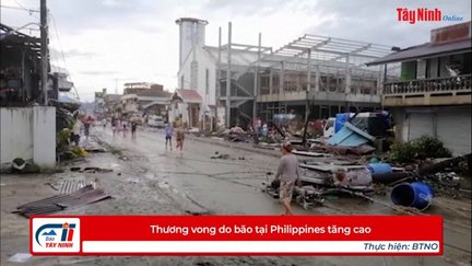 Thương vong do bão tại Philippines tăng cao