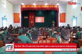 Tây Ninh: Tiễn 470 quân nhân hoàn thành nghĩa vụ quân sự tại ngũ trở về địa phương