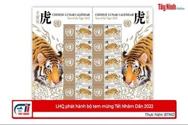 LHQ phát hành bộ tem mừng Tết Nhâm Dần 2022