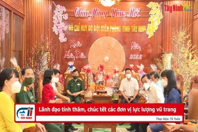 Lãnh đạo tỉnh thăm, chúc tết các đơn vị lực lượng vũ trang